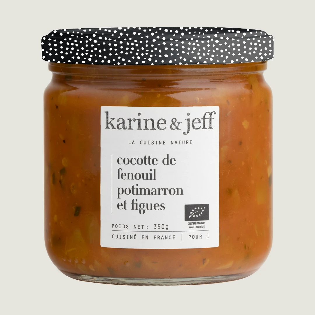 Cocotte mit Fenchel, Hokkaido-Kürbis und Feigen