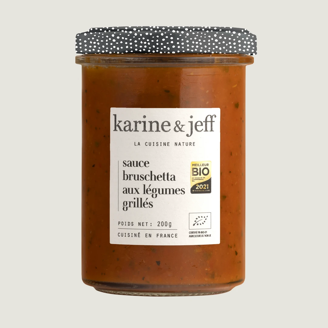Bruschetta-Sauce mit gegrilltem Gemüse
