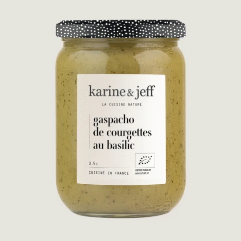 Gaspacho de courgettes et basilic