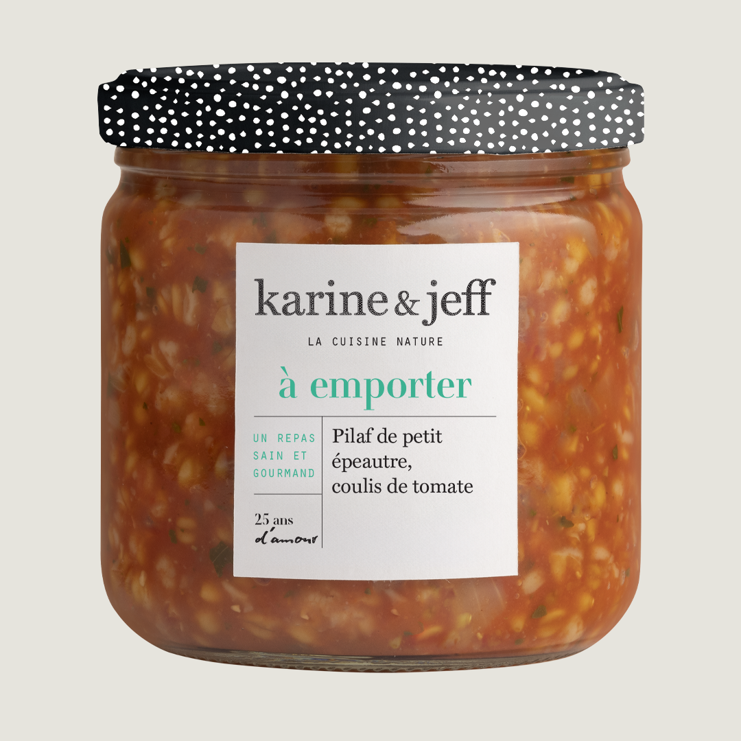 Pilaf de petit épeautre - coulis de tomate et basilic