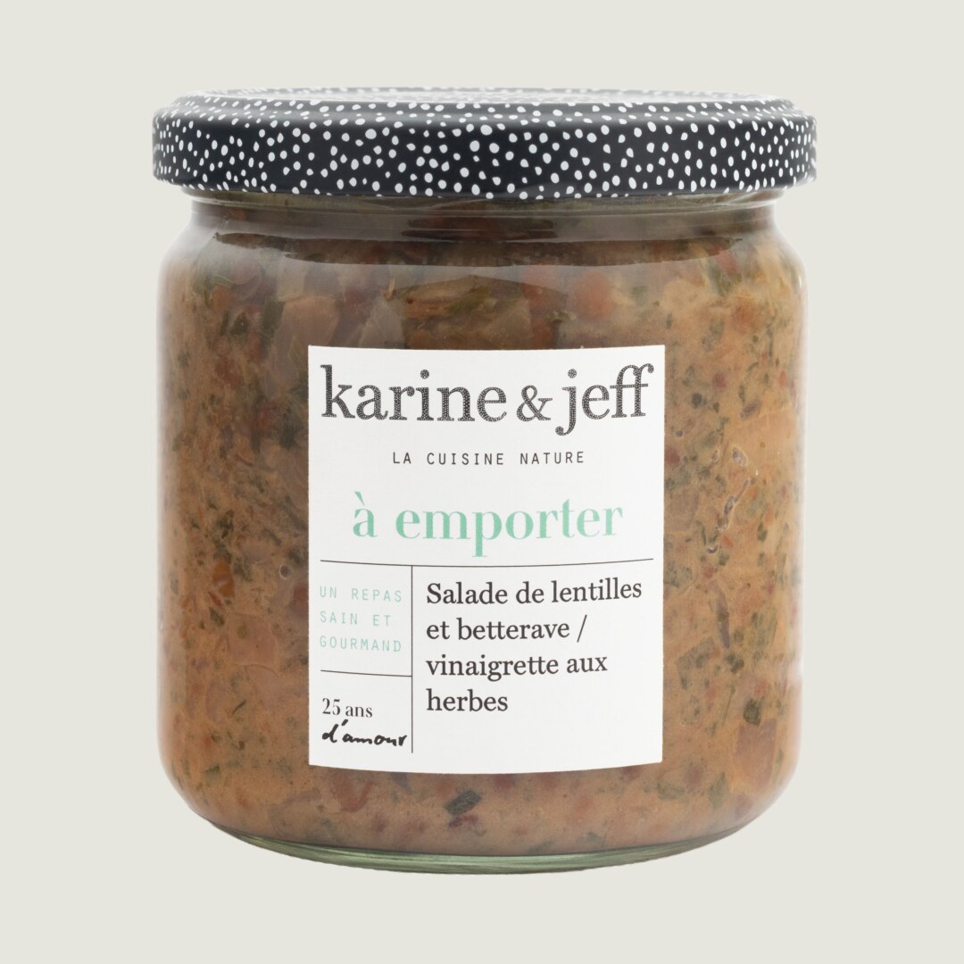Salade de lentilles et betterave / vinaigrette aux herbes