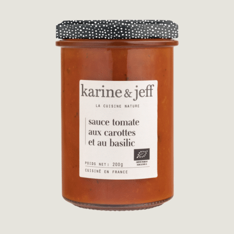 Sauce tomate aux carottes et au basilic